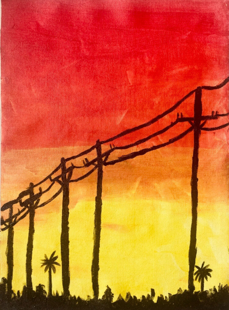 Silhouette in Scarlet
