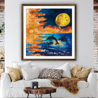 Leaps of Joy in the Ocean's Glow