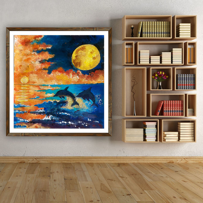 Leaps of Joy in the Ocean's Glow